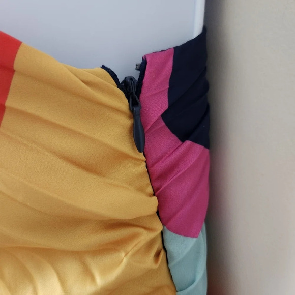 NWOT Hutch | Kai Swing Accordion Pleated One Shoulder Mini Dress - Size S - Picture 6 of 11